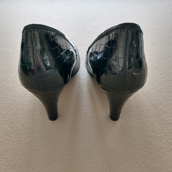 Sam & Libby size 7.5 black heels, approx 3.5" heel height - Picture 7 of 11